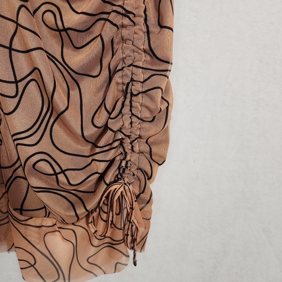 PrettyLittleThing Brown Sleeveless Cowl Neck Slip Dress size 6 NWT - Picture 15 of 15